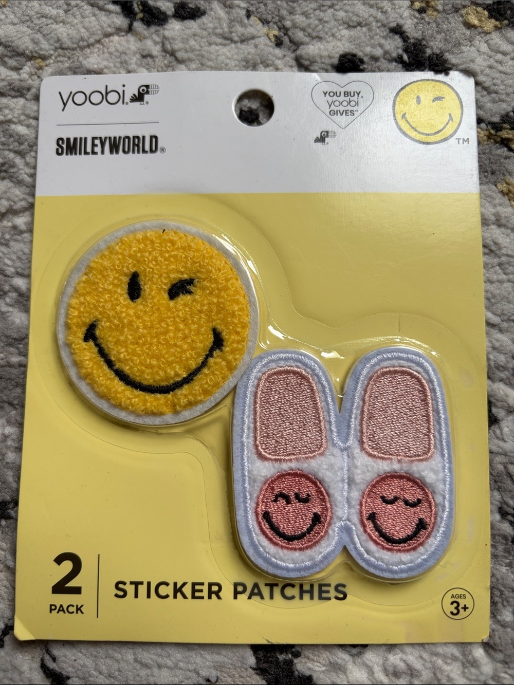 ❤️$1 Yoobi SmileyWorld Sticker Patches